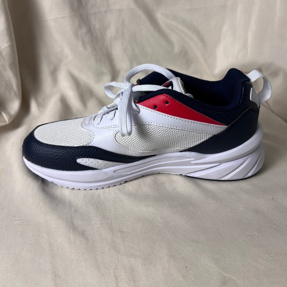 Champion Kinna Retro Sneakers White Navy Red CAS10760Y Womens 7.5 Youth 6Y
